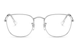 Frank Unisex Square Eyeglasses من راي بان بلون فضي - صورة المنتج 1