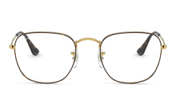 Ray-Ban Frank Unisex Square Eyeglasses in Havana – Product Photo 1