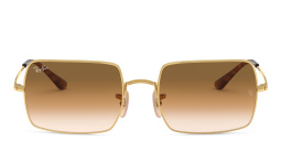 Ray-Ban Unisex Rectangle Sunglasses in Gold – Product Photo 1