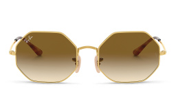 نظارة شمسية بإطار غير نظامي من راي بان بلون ذهبي - صورة المنتج 1