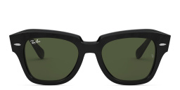 Ray-Ban State Street Unisex Square Sunglasses in Black – Product Photo 1