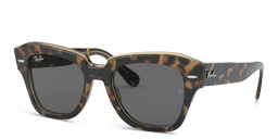 Ray-Ban State Street Unisex Square Sunglasses in Havana – Product Photo 2