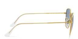 Shop Ray-Ban Frank Square Sunglasses in Polished Gold online.