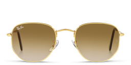 Ray-Ban Hexagonal Unisex Sunglasses in Brown – Product Photo 1