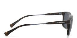 Emporio Armani Rectangle Sunglasses in Matte Havana – Product Photo 3