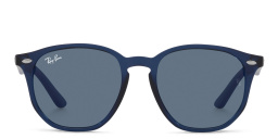 Ray-Ban Junior Kids Irregular Sunglasses in Transparent Blue – Product Photo 1