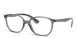Ray-Ban Junior Kids Square Eyeglasses in Transparent Grey – Product Photo 2