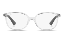 Kids Square Eyeglasses من راي بان جونيور بلون شفاف - صورة المنتج 1