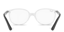 Shop Ray-Ban Junior Optics Kids Square Eyeglasses in Transparent online.