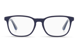 Ray-Ban Junior Kids Square Eyeglasses in Blue On Transparent – Product Photo 1