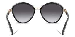 BVLGARI Irregular Sunglasses in Black – Product Photo 4
