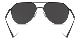 Dolce & Gabbana Half Rim Aviator Sunglasses in Black – Product Photo 4