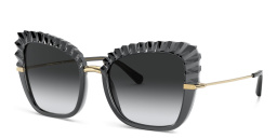 Dolce & Gabbana Cat Eye Sunglasses in Transparent Grey – Product Photo 2