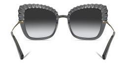 Dolce & Gabbana Cat Eye Sunglasses in Transparent Grey – Product Photo 4