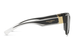 Shop Dolce & Gabbana Square Sunglasses in Black online.