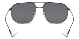 Emporio Armani Irregular Sunglasses in Matte Black – Product Photo 4