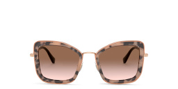 Shop MIU MIU Cat Eye Sunglasses in Havana Pink online.