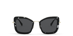 Shop MIU MIU Cat Eye Sunglasses in Havana Black White online.