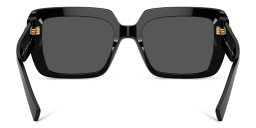 Shop VERSACE Rhinestone-embellished Medusa Sunglasses in Black online.