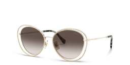 Shop MIU MIU Cat Eye Sunglasses in Pale Gold online.