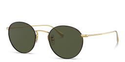 Shop OLIVER PEOPLES Unisex Panthos Sunglasses in Gold-Tortoise online.