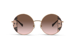 Shop MIU MIU Round Sunglasses in Rose Gold online.