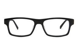 EYE'M Rectangle Eyeglasses in Black – Product Photo 1