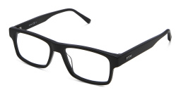 EYE'M Rectangle Eyeglasses in Black – Product Photo 2