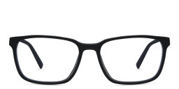 EYE'M Rectangle Eyeglasses in Black – Product Photo 1