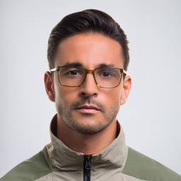 EYE'M Rectangle Eyeglasses in Green – Product Photo 5