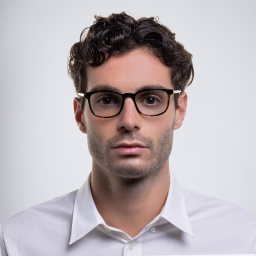 Shop EYE'M Square Eyeglasses in Havana online.