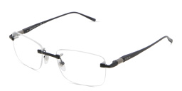 Shop EYE'M Rimless Rectangle Eyeglasses in Black online.