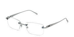 EYE'M Rimless Rectangle Eyeglasses in Silver – Product Photo 2