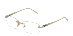 Shop EYE'M Rimless Rectangle Eyeglasses in Gold online.