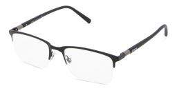 Shop EYE'M Half Rim Rectangle Eyeglasses in Black online.