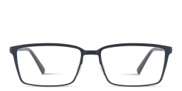 Shop EYE'M Logo Signature Rectangle Eyeglasses in Blue online.