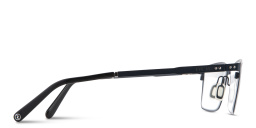 Shop EYE'M Logo Signature Rectangle Eyeglasses in Blue online.