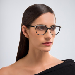 EYE'M Square Eyeglasses in Black – Product Photo 5