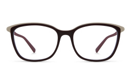 EYE'M Square Eyeglasses in Burgundy – Product Photo 1