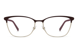 EYE'M Cat Eye Eyeglasses in Burgundy – Product Photo 1