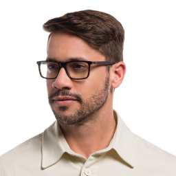 EYE'M Ferrari Unisex Rectangle Eyeglasses in Havana – Product Photo 5