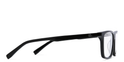 EYE'M Rectangle Eyeglasses in Black – Product Photo 3