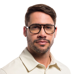 Shop EYE'M Aviator Eyeglasses in Havana online.