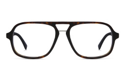 EYE'M Aviator Eyeglasses in Havana – Product Photo 1