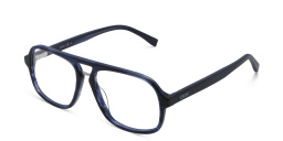 EYE'M Aviator Eyeglasses in Blue – Product Photo 2