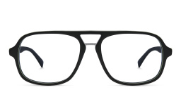 EYE'M Aviator Eyeglasses in Black – Product Photo 1