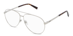 EYE'M Wide Aviator Eyeglasses in Silver – Product Photo 2