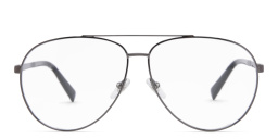 EYE'M Wide Aviator Eyeglasses in Gunmetal – Product Photo 1