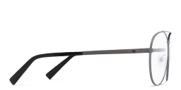 EYE'M Wide Aviator Eyeglasses in Gunmetal – Product Photo 3