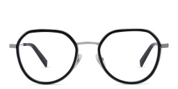 EYE'M Unisex Round Eyeglasses in Black – Product Photo 1